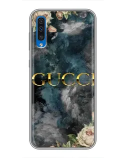 Чехол для Samsung Galaxy A50 2019 (A505F) с картинкой «Абстрактные цветы Gucci» Чехол для Samsung Galaxy A50 2019 (A505F) с картинкой «Абстрактные цветы Gucci»