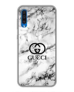 Чехол для Samsung Galaxy A50 2019 (A505F) с картинкой «Gucci — мраморный шик» Чехол для Samsung Galaxy A50 2019 (A505F) с картинкой «Gucci — мраморный шик»