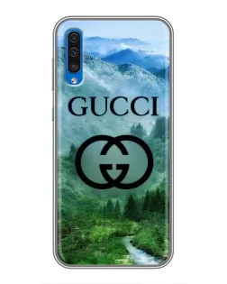 Чехол для Samsung Galaxy A50 2019 (A505F) с картинкой «Gucci — горный пейзаж» Чехол для Samsung Galaxy A50 2019 (A505F) с картинкой «Gucci — горный пейзаж»