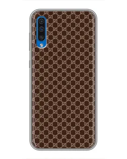 Чехол для Samsung Galaxy A50 2019 (A505F) с картинкой «Gucci — шоколадная сетка» Чехол для Samsung Galaxy A50 2019 (A505F) с картинкой «Gucci — шоколадная сетка»