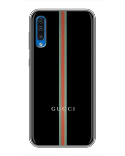 Чехол для Samsung Galaxy A50 2019 (A505F) с картинкой «Gucci — строгая линия» Чехол для Samsung Galaxy A50 2019 (A505F) с картинкой «Gucci — строгая линия»