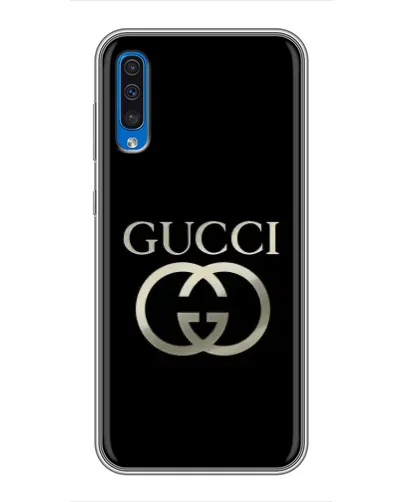 Чехол для Samsung Galaxy A50 2019 (A505F) с картинкой «Gucci — золото на черном» Чехол для Samsung Galaxy A50 2019 (A505F) с картинкой «Gucci — золото на черном»
