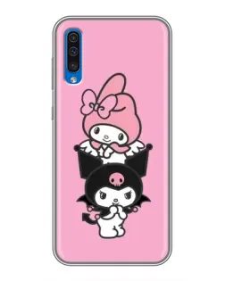 Чехол для Samsung Galaxy A50 2019 (A505F) с картинкой «My Melody и Kuromi» Чехол для Samsung Galaxy A50 2019 (A505F) с картинкой «My Melody и Kuromi»