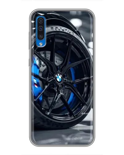 Чехол для Samsung Galaxy A50 2019 (A505F) с картинкой «Колесо BMW вблизи» Чехол для Samsung Galaxy A50 2019 (A505F) с картинкой «Колесо BMW вблизи»