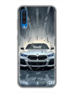 Чехол для Samsung Galaxy A50 2019 (A505F) с картинкой «BMW в свете фар» Чехол для Samsung Galaxy A50 2019 (A505F) с картинкой «BMW в свете фар»