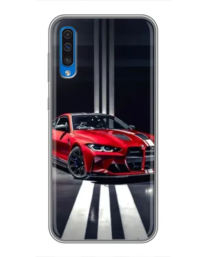 Чехол для Samsung Galaxy A50 2019 (A505F) с картинкой «Красная BMW на дороге» Чехол для Samsung Galaxy A50 2019 (A505F) с картинкой «Красная BMW на дороге»