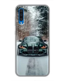 Чехол для Samsung Galaxy A50 2019 (A505F) с картинкой «BMW в зимнем лесу» Чехол для Samsung Galaxy A50 2019 (A505F) с картинкой «BMW в зимнем лесу»