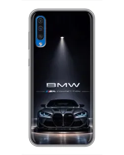Чехол для Samsung Galaxy A50 2019 (A505F) с картинкой «BMW сквозь ночной город» Чехол для Samsung Galaxy A50 2019 (A505F) с картинкой «BMW сквозь ночной город»