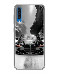 Чехол для Samsung Galaxy A50 2019 (A505F) с картинкой «BMW — акварельный дрифт» Чехол для Samsung Galaxy A50 2019 (A505F) с картинкой «BMW — акварельный дрифт»