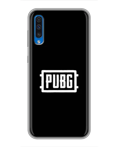 Чехол для Samsung Galaxy A50 2019 (A505F) с картинкой «Лого BMW — металлический блеск»