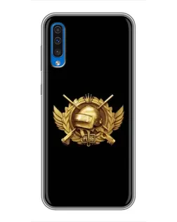 Чехол для Samsung Galaxy A50 2019 (A505F) с картинкой «PUBG — оранжевый градиент»