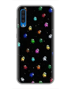 Чехол для Samsung Galaxy A50 2019 (A505F) с картинкой «Экипаж Among Us»