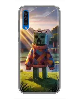 Чехол для Samsung Galaxy A50 2019 (A505F) с картинкой «Крипер в свитере»