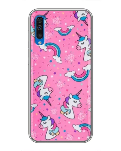 Чехол для Samsung Galaxy A50 2019 (A505F) с картинкой «Unicorn паттерн розовый» Чехол для Samsung Galaxy A50 2019 (A505F) с картинкой «Unicorn паттерн розовый»