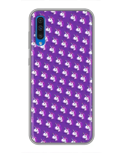 Чехол для Samsung Galaxy A50 2019 (A505F) с картинкой «Единороги на фиолетовом» Чехол для Samsung Galaxy A50 2019 (A505F) с картинкой «Единороги на фиолетовом»