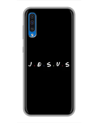 Чехол для Samsung Galaxy A50 2019 (A505F) с картинкой «Точки веры J.E.S.U.S.»
