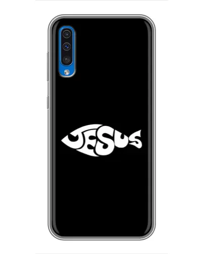 Чехол для Samsung Galaxy A50 2019 (A505F) с картинкой «Рыба Jesus» Чехол для Samsung Galaxy A50 2019 (A505F) с картинкой «Рыба Jesus»