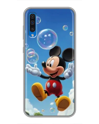 Чехол для Samsung Galaxy A50 2019 (A505F) с картинкой «Mickey и мыльные пузыри»