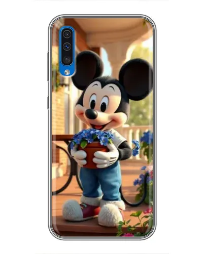 Чехол для Samsung Galaxy A50 2019 (A505F) с картинкой «Микки садовод»