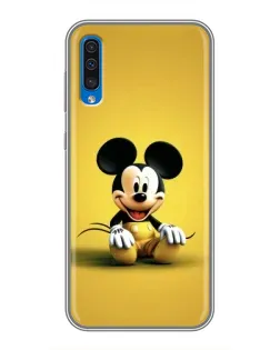 Чехол для Samsung Galaxy A50 2019 (A505F) с картинкой «Микки на желтом»