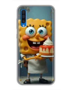 Чехол для Samsung Galaxy A50 2019 (A505F) с картинкой «Повар Спанч Боб»