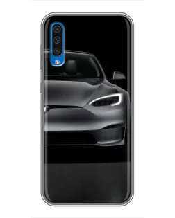 Чехол для Samsung Galaxy A50 2019 (A505F) с картинкой «Tesla Model S Look» Чехол для Samsung Galaxy A50 2019 (A505F) с картинкой «Tesla Model S Look»