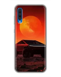 Чехол для Samsung Galaxy A50 2019 (A505F) с картинкой «Cybertruck на Марсе» Чехол для Samsung Galaxy A50 2019 (A505F) с картинкой «Cybertruck на Марсе»