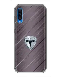 Чехол для Samsung Galaxy A50 2019 (A505F) с картинкой «Металлическая текстура Tesla» Чехол для Samsung Galaxy A50 2019 (A505F) с картинкой «Металлическая текстура Tesla»