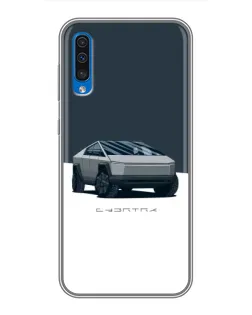 Чехол для Samsung Galaxy A50 2019 (A505F) с картинкой «Серебристый Cybertruck Tesla» Чехол для Samsung Galaxy A50 2019 (A505F) с картинкой «Серебристый Cybertruck Tesla»