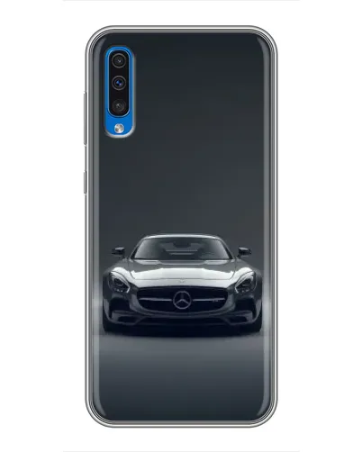 Чехол для Samsung Galaxy A50 2019 (A505F) с картинкой «Mercedes на черном»