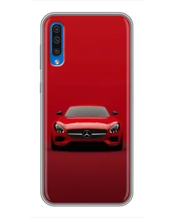 Чехол для Samsung Galaxy A50 2019 (A505F) с картинкой «Красный Mercedes AMG»
