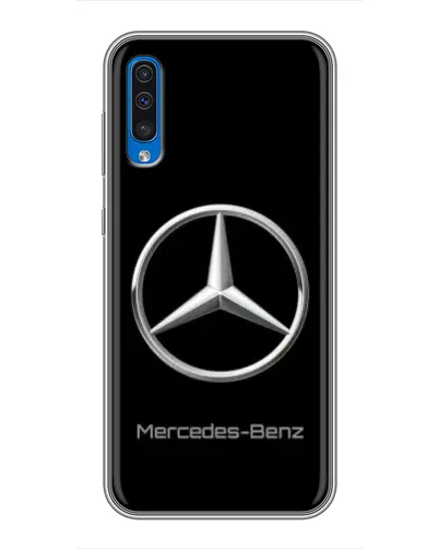Чехол для Samsung Galaxy A50 2019 (A505F) с картинкой «Mercedes Silver Logo»