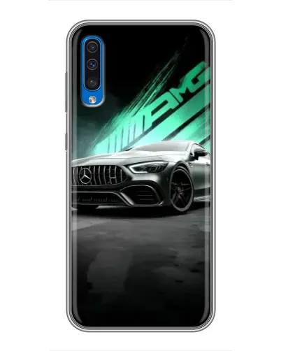 Чехол для Samsung Galaxy A50 2019 (A505F) с картинкой «Темный Mercedes AMG»