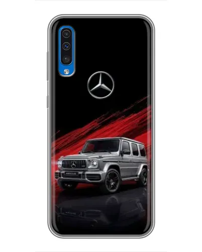 Чехол для Samsung Galaxy A50 2019 (A505F) с картинкой «Mercedes G-Class красный»