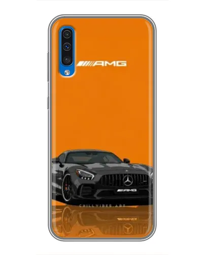 Чехол для Samsung Galaxy A50 2019 (A505F) с картинкой «Оранжевый Mercedes AMG»
