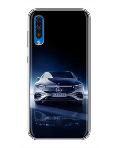Чехол для Samsung Galaxy A50 2019 (A505F) с картинкой «Ночной Mercedes EQ»