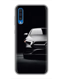 Чехол для Samsung Galaxy A50 2019 (A505F) с картинкой «Свет фар Mercedes»