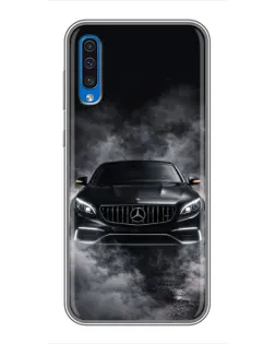 Чехол для Samsung Galaxy A50 2019 (A505F) с картинкой «Mercedes в дыму»