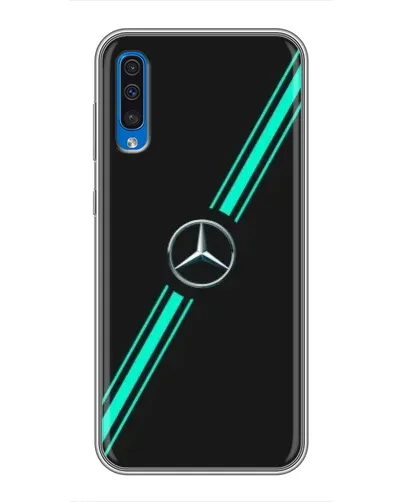 Чехол для Samsung Galaxy A50 2019 (A505F) с картинкой «Спортивные линии Mercedes» Чехол для Samsung Galaxy A50 2019 (A505F) с картинкой «Спортивные линии Mercedes»