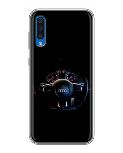 Чехол для Samsung Galaxy A50 2019 (A505F) с картинкой «Салон Audi — руль» Чехол для Samsung Galaxy A50 2019 (A505F) с картинкой «Салон Audi — руль»