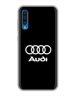 Чехол для Samsung Galaxy A50 2019 (A505F) с картинкой «Классическое лого Audi» Чехол для Samsung Galaxy A50 2019 (A505F) с картинкой «Классическое лого Audi»