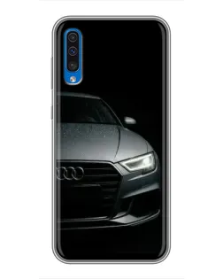 Чехол для Samsung Galaxy A50 2019 (A505F) с картинкой «Audi — детализация кузова» Чехол для Samsung Galaxy A50 2019 (A505F) с картинкой «Audi — детализация кузова»