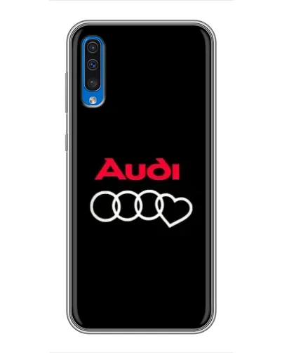 Чехол для Samsung Galaxy A50 2019 (A505F) с картинкой «Логотип Audi Heart» Чехол для Samsung Galaxy A50 2019 (A505F) с картинкой «Логотип Audi Heart»
