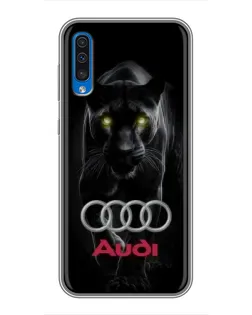 Чехол для Samsung Galaxy A50 2019 (A505F) с картинкой «Пантера и Audi»