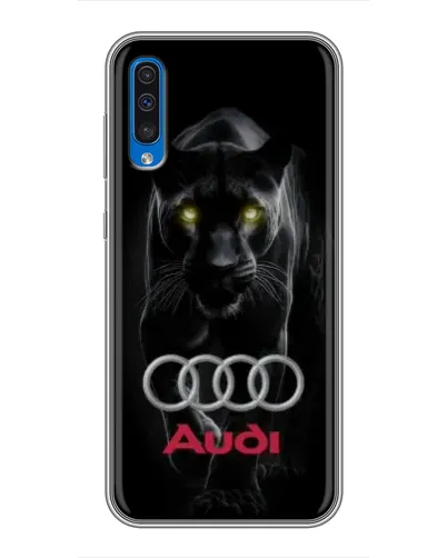 Чехол для Samsung Galaxy A50 2019 (A505F) с картинкой «Пантера и Audi» Чехол для Samsung Galaxy A50 2019 (A505F) с картинкой «Пантера и Audi»