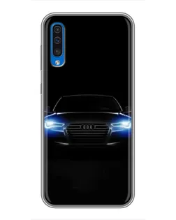 Чехол для Samsung Galaxy A50 2019 (A505F) с картинкой «Audi в неоне»
