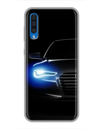 Чехол для Samsung Galaxy A50 2019 (A505F) с картинкой «Неоновый взгляд Audi» Чехол для Samsung Galaxy A50 2019 (A505F) с картинкой «Неоновый взгляд Audi»