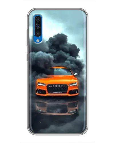 Чехол для Samsung Galaxy A50 2019 (A505F) с картинкой «Audi в облаках дыма» Чехол для Samsung Galaxy A50 2019 (A505F) с картинкой «Audi в облаках дыма»