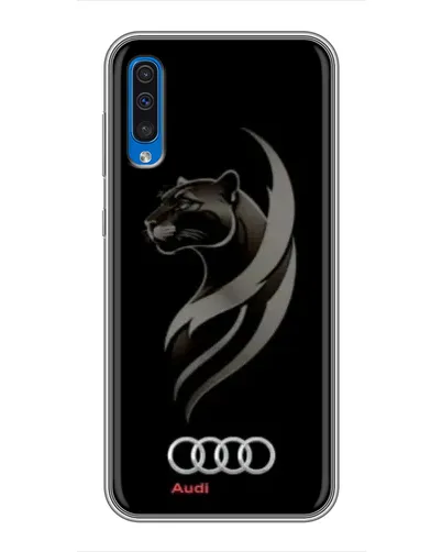 Чехол для Samsung Galaxy A50 2019 (A505F) с картинкой «Графика — пантера и Audi» Чехол для Samsung Galaxy A50 2019 (A505F) с картинкой «Графика — пантера и Audi»