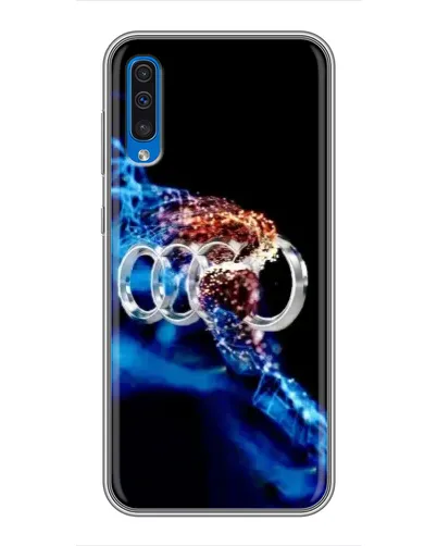 Чехол для Samsung Galaxy A50 2019 (A505F) с картинкой «Энергия лого Audi» Чехол для Samsung Galaxy A50 2019 (A505F) с картинкой «Энергия лого Audi»